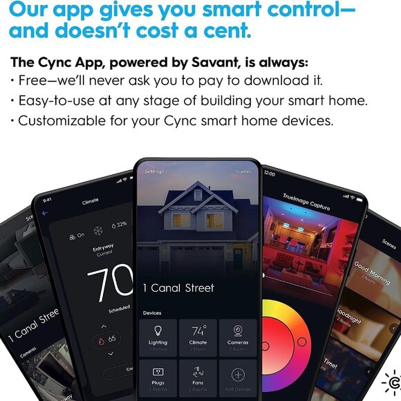 NWT 2-Pack GE CYNC A19 Smart LED Light Color Changing Bulbs - Picture 9 of 16